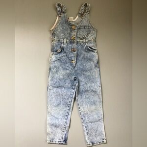 80s Acid Wash Denim Overalls Jeans Jet Set
